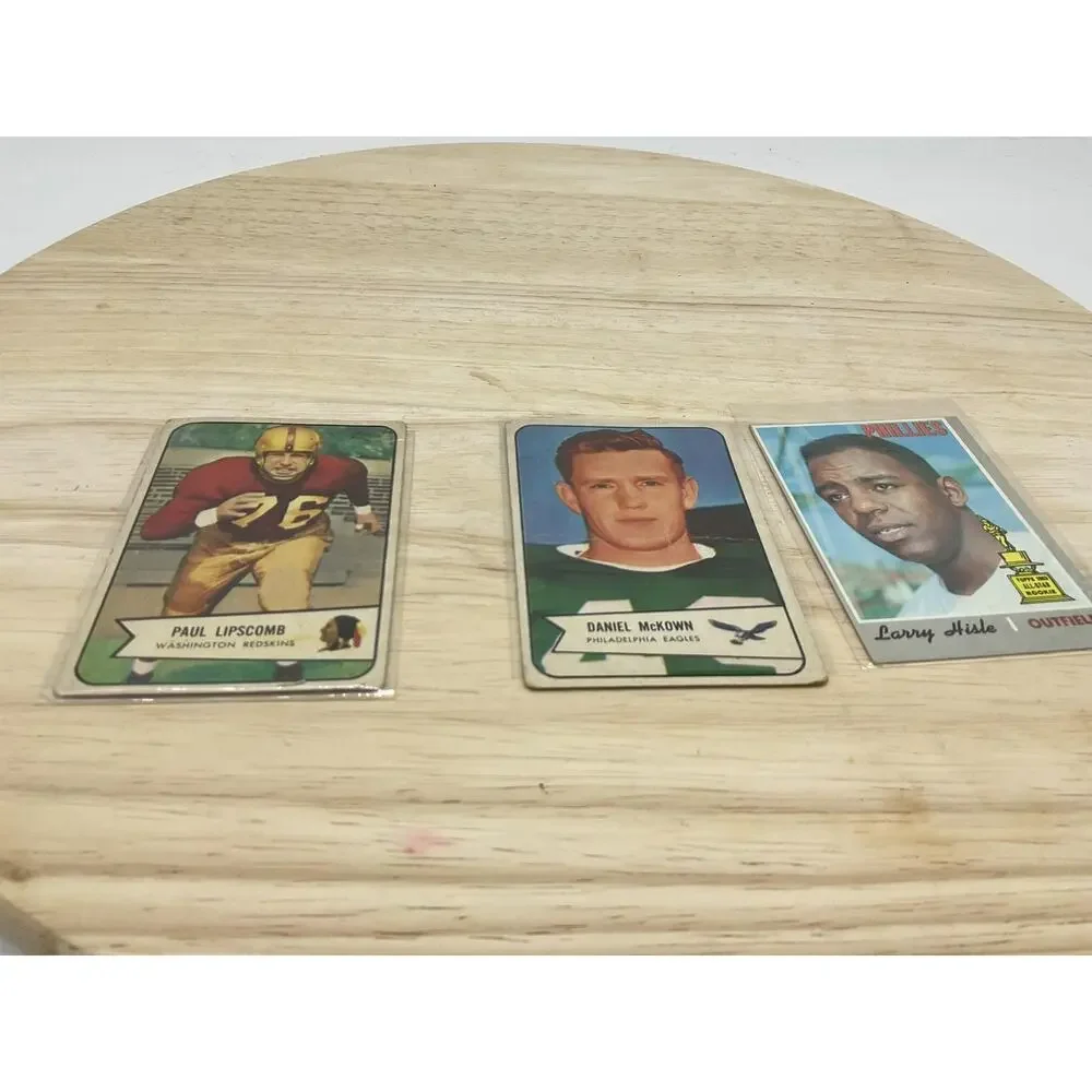 Vintage Paul Lipscomb‎ Daniel McKown Larry Hisle Football Baseball Card Lot